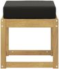 vidaXL Outdoor Hocker Bank Weiß 43 x 43 x 45 cm Massivholz Akazie 901666 Bild 3
