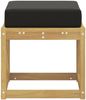 vidaXL Outdoor Hocker Bank Weiß 43 x 43 x 45 cm Massivholz Akazie 901666 Bild 4
