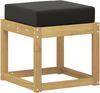 vidaXL Outdoor Hocker Bank Weiß 43 x 43 x 45 cm Massivholz Akazie 901666 Bild 2