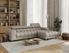 MOEBLO Ecksofa Neviro, Robuste Verarbeitung, verstellbare Kopfstützen und integrierter Bettkasten für maximalen Komfort und Funktionalität, Eckcouch Wohnlandschaft Sofa mit Ottomane Eckgarnitur Polsterecke, (BxHxT):285x72-93x181 cm Bild 2