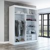 Schwebetürenschrank COLIN 2-türig Schrank 160 cm Farbe: Schwarz , sonoma Bild 4