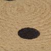 vidaXL Teppich Handgefertigt Jute mit Punktmuster 150 cm 133688 Bild 5
