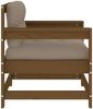 vidaXL Gartenstühle mit Kissen 2 Stk. Honigbraun Massivholz Kiefer 825565 Bild 5