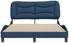 vidaXL Bettgestell ohne Matratze "Hvar" Blau 140x200 cm Stoff 3207778 Bild 4