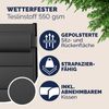 CASARIA® Gartenstühle 2er Set Klappbar Gepolstert Alu 8- Fach Verstellbar Bild 4