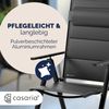 CASARIA® Gartenstühle 2er Set Klappbar Gepolstert Alu 8- Fach Verstellbar Bild 5