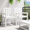 vidaXL Garten-Esszimmerstuhl 2 pcs Weiß 65,5 x 59 x 88 cm HDPE 42006604 Bild 3