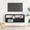 vidaXL TV-Schrank Schwarz 100x31x39,5 cm Holzwerkstoff und Metall 848934 Bild 3