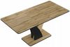 Casa Padrino Esstisch Braun / Schwarz 120-160 cm - Ausziehbarer Küchentisch Bild 4