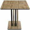 Casa Padrino Esstisch Braun / Schwarz 120-160 cm - Ausziehbarer Küchentisch Bild 5