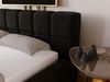GRAINGOLD Alicante Doppelbett 160x200, Polsterbett mit Bettkasten und Kopfteil, Velour-Stoff, Schwarz Bild 5