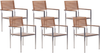 Beliani 'VIAREGGIO' Gartentisch Set, Teakholz Heller Holzfarbton, 200x90x75 cm Bild 4