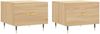 vidaXL Couchtische 2 Stk. Sonoma-Eiche 50x50x40 cm Holzwerkstoff 829355 Bild 2