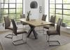Esstisch ausziehbar Elda 1 160 x 90 x 75 Esszimmertisch Schwarzstahl/Asteiche 13516-160 Bild 5