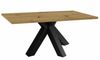 Esstisch ausziehbar Elda 1 160 x 90 x 75 Esszimmertisch Schwarzstahl/Asteiche 13516-160 Bild 3