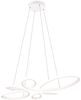 Große LED Pendelleuchte FLY geschwungen Weiß, Breite 83cm Bild 2