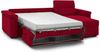Dmora Schlafsofa mit Halbinsel Esca, Verwandelbares Ecksofa für das Wohnzimmer, gepolstert, abnehmbar, 100 % Made in Italy, 285x160 h100 cm, Rot Bild 4