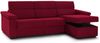 Dmora Schlafsofa mit Halbinsel Esca, Verwandelbares Ecksofa für das Wohnzimmer, gepolstert, abnehmbar, 100 % Made in Italy, 285x160 h100 cm, Rot Bild 5