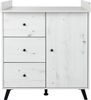 Wickelkommode mit abnehmbarem Wickelaufsatz Lavea, (B/H/T): 88/100/75 cm, White Oak, Arthur Berndt Bild 5