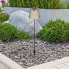 Solarleuchte Garten 2er Set Erdspieß Solarlampe LED Außen Solar Grau 36635-2S Bild 5