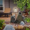 Solarleuchte Garten 2er Set Erdspieß Solarlampe LED Außen Solar Grau 36635-2S Bild 3