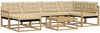 vidaXL Outdoor-Sofagarnitur 7 pcs Weiß und Beige 79 x 79 x 37 cm 3388871 Bild 2