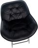 CLP Barhocker Gibson Samt, Sitzhöhe 76 cm,schwarz Bild 4