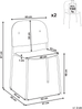 Esszimmerstuhl 2er Set WINDUST Metall Beige Bild 2