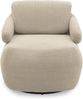 DOMO. collection Sessel 700015, Polstersessel, gepolsterte Rückenlehne, Rückenfunktion, Drehfunktion, Wippfunktion, Cocktailsessel, Loungesessel, 68 x 88 x 67 (BxTxH), beige Bild 2
