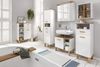 Waschbeckenschrank Unterschrank Waschtischkommode Badschrank WBU PADUA weiß glanz Eiche Nb. Bild 2