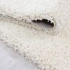 KADIMA DESIGN Teppich RHEIN Shaggy Langflor Wohnzimmer Schlafzimmer Waschbar Einfarbig, Rund, Höhe: 32 mm, Creme, 80x80 cm, Wohnzimmerteppich Strapazierfähig Waschbar Bild 3