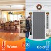 Sekey Magnet Thermo Türvorhang Kälteschutz Wärmeschutzvorhang für Türen Wasserdicht Winddicht Energieeinsparung Thermvorhang Tür 100x210cm Grau Bild 5