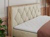 Boxspringbett VENETO KING, Doppelbett mit Multipocket-Matratze, Polsterbett mit Kopfstütze - 200 x 200 cm - Beige Velvet - H3 Bild 3