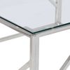 vidaXL Couchtisch Silbern Edelstahl und Hartglas 349945 Bild 5