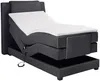 Vente-unique - CASTEL Bett Stoff Grau - B 123 cm x H 125 cm x L 218 cm Bild 3