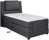 Vente-unique - CASTEL Bett Stoff Grau - B 123 cm x H 125 cm x L 218 cm Bild 5