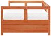 vidaXL Tagesbett mit Matratze Wachsbraun 90x200 cm Massivholz Kiefer 3321052 Bild 4