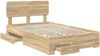 vidaXL Bettrahmen mit Kopfteil Sonoma-Eiche 135 x 190 cm Holzwerkstoff 3412384 Bild 5
