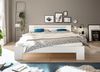 CANNES Futonbett 180x200 cm - Minimalistisches Doppelbett in Weiß - 185 x 71 x 204 cm (B/H/T) Bild 3