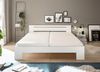 CANNES Futonbett 180x200 cm - Minimalistisches Doppelbett in Weiß - 185 x 71 x 204 cm (B/H/T) Bild 2
