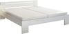 CANNES Futonbett 180x200 cm - Minimalistisches Doppelbett in Weiß - 185 x 71 x 204 cm (B/H/T) Bild 4