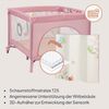 Lionelo Mille Plus 2-in-1 Reisebett und Laufgitter bis 15 kg 0-36 Monate, seitlicher Eingang, 3D-Matratze, 2 Räder mit Bremse für einfaches Zusammenklappen, Tragetasche Bild 3