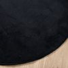 vidaXL Teppich OVIEDO Kurzflor Schwarz Ø 160 cm 375568 Bild 4