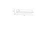 FORTE Surfinio Wandpaneel, Holzwerkstoff, Grau/Braun, 110 x 22,8 x 21,9 cm Bild 3