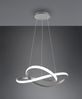 LED Pendelleuchte COURSE Silber mit Stufen Dimmer, 4000K Neutralweiß, Ø 60cm Bild 3