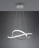 LED Pendelleuchte COURSE Silber mit Stufen Dimmer, 4000K Neutralweiß, Ø 60cm Bild 5