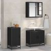 Sideboard, Kommode Schwarz Eichen-Optik 35,5 x 35 x 76 cm j2715p Bild 2