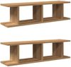 vidaXL Wandregale 2 Stk. Artisan-Eiche 75x18x20 cm Holzwerkstoff 856599 Bild 2