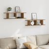 vidaXL Wandregale 2 Stk. Artisan-Eiche 75x18x20 cm Holzwerkstoff 856599 Bild 3