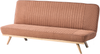 Schlafsofa 2-Sitzer KALFAFEL Stoff Goldbraun Bild 4
